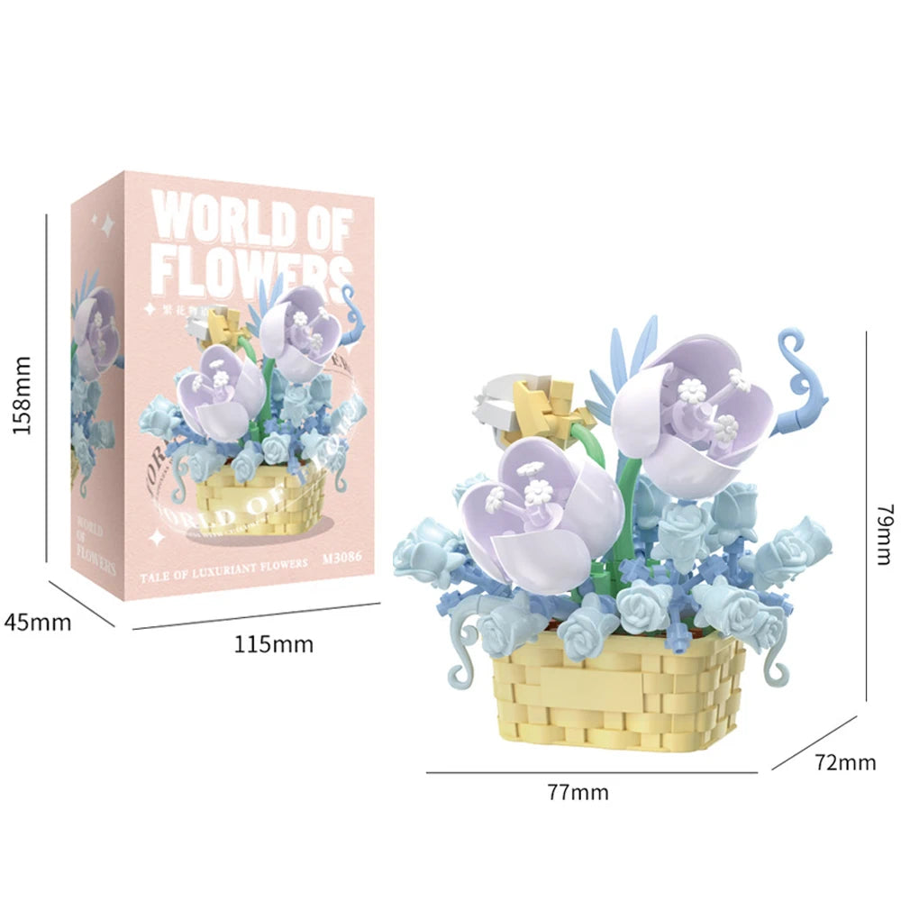 Bouquet Blumen Bausteine