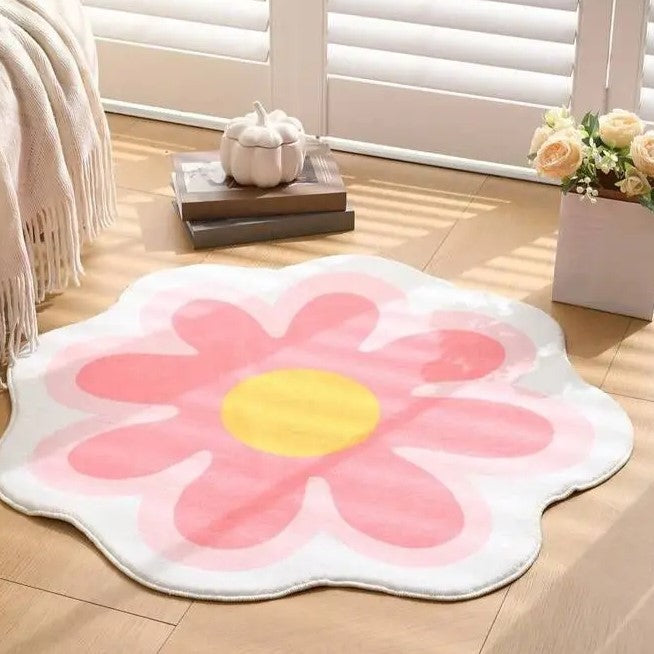 Einfache runde Teppich-Anti-Rutsch-Matte mit Blumenmuster