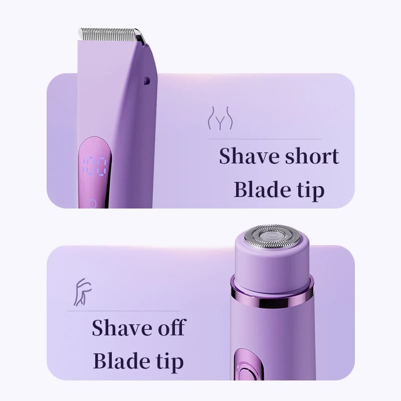 Double tête : tondeuse céramique et grille rasoir rotative — KitiKerz