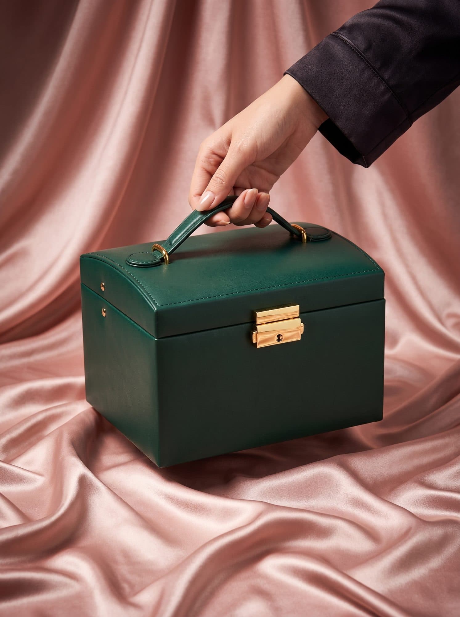 Le Coffret Bijoux 3 Niveaux — Rose Poudré