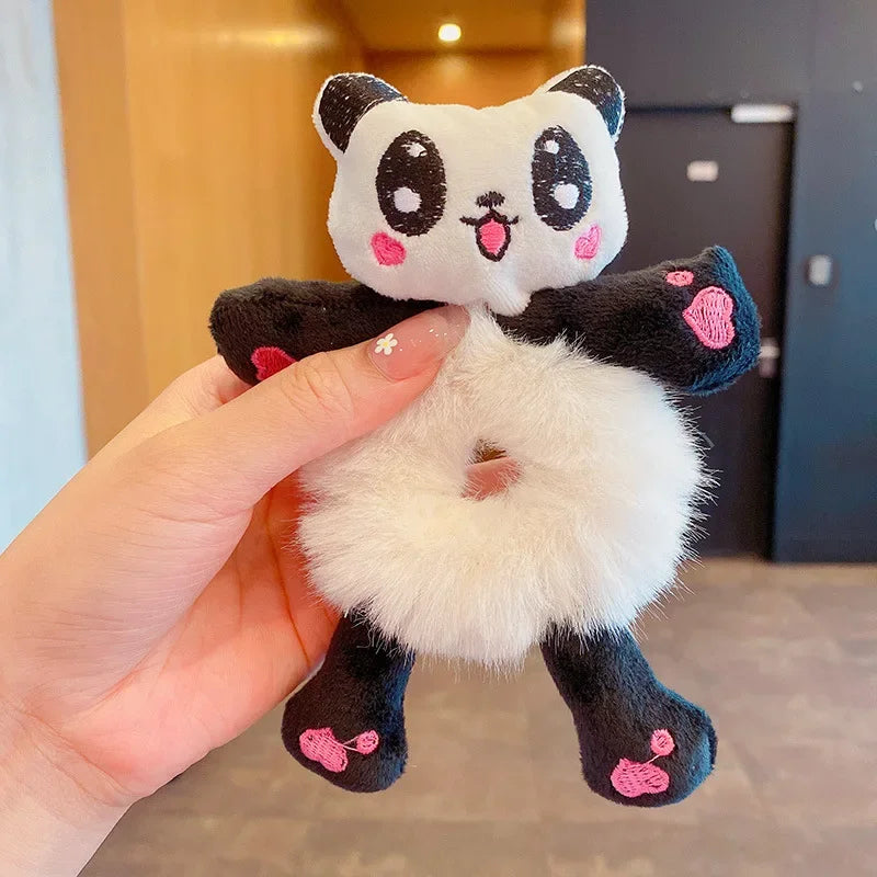 1 Stück elastisches Plüschhaarband für Damen