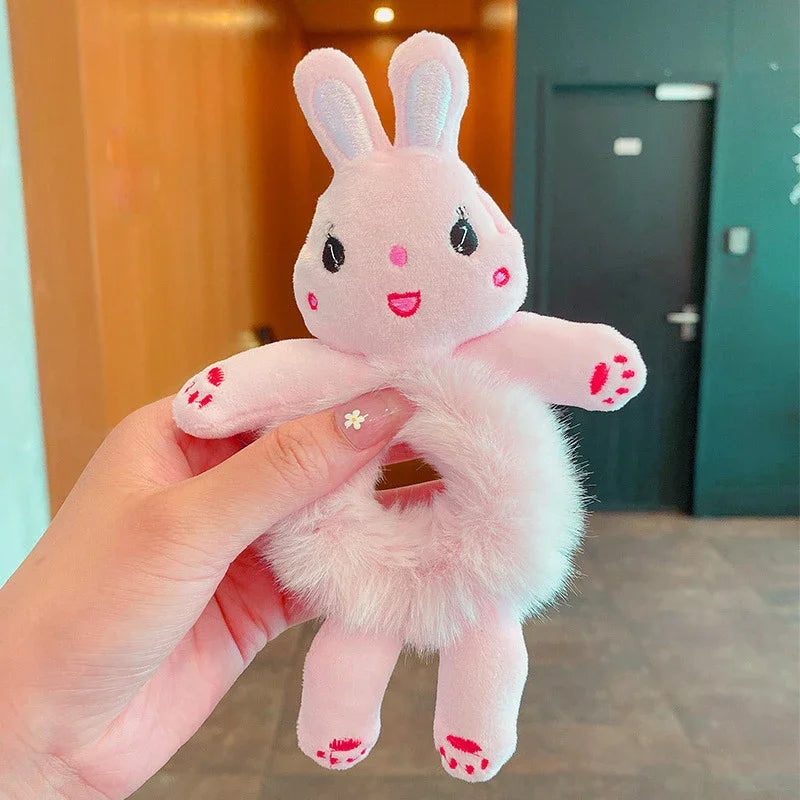 1 Stück elastisches Plüschhaarband für Damen