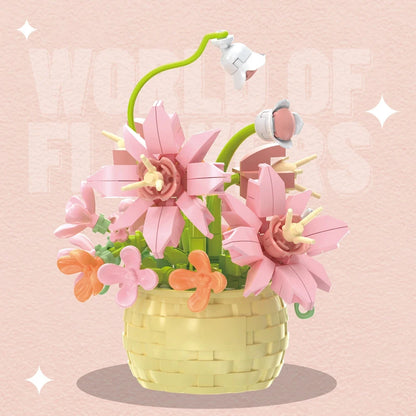 Bouquet Blumen Bausteine