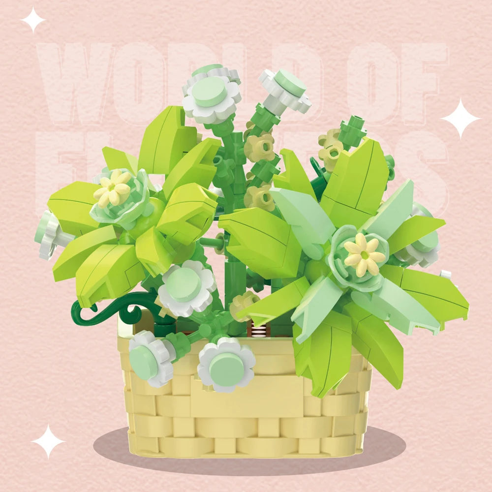 Bouquet Blumen Bausteine