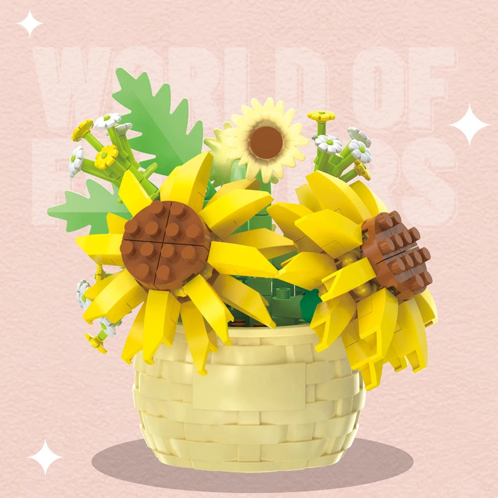 Bouquet Blumen Bausteine