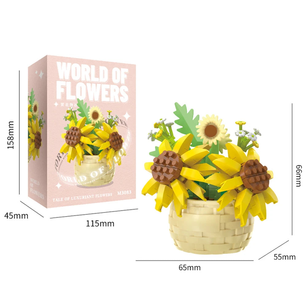 Bouquet Blumen Bausteine