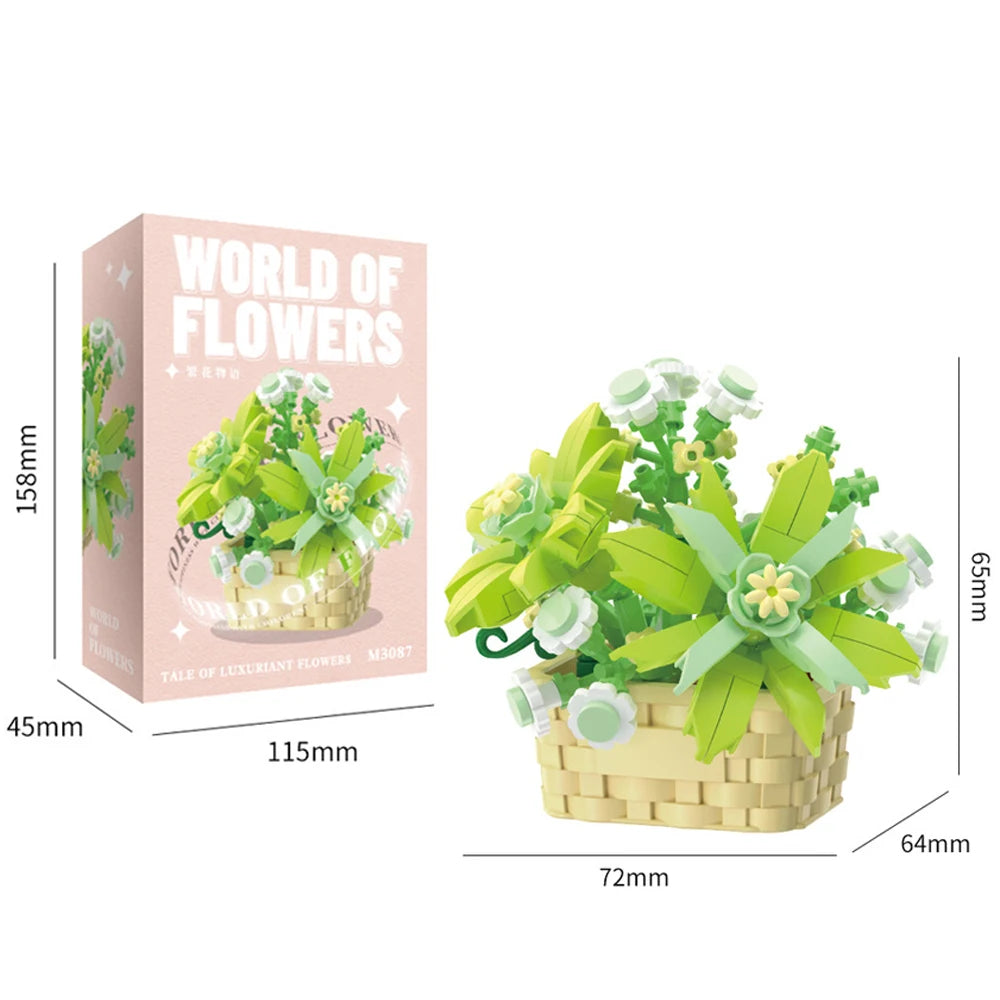 Bouquet Blumen Bausteine