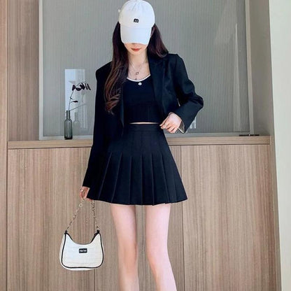 Damen Minirock mit hoher Taille