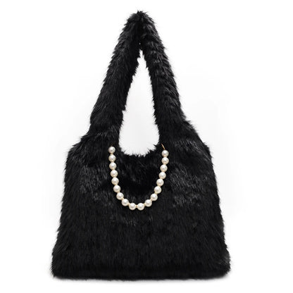 Damen Plüsch Umhängetasche