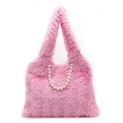 Damen Plüsch Umhängetasche