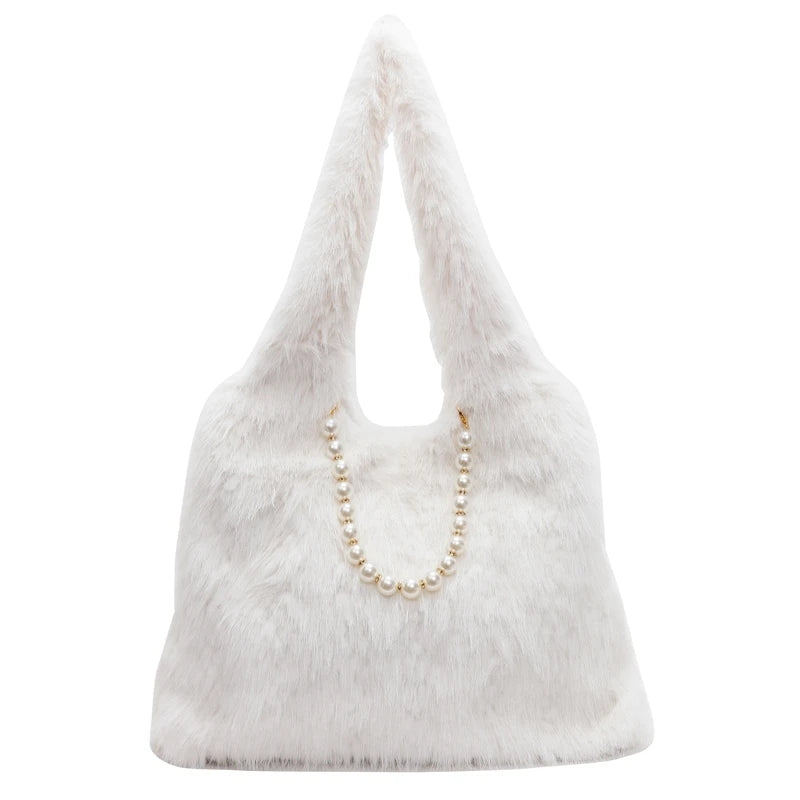 Damen Plüsch Umhängetasche