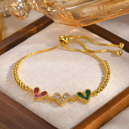 Damenarmband Mond, Stern, Herz