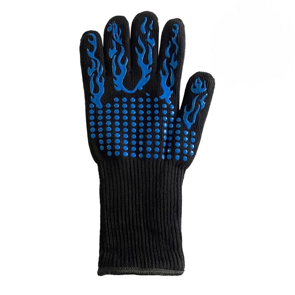 Gants anti-chaleur pour barbecue en silicone