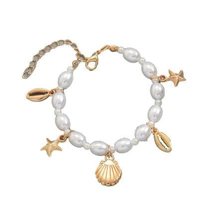 Geometrisches Perlen Charm Armband für Damen