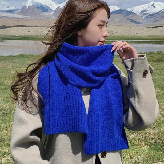 Langer Winterschal aus Wolle für Damen