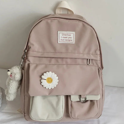 Niedlicher Kawaii Rucksack mit Blumenmotiv für Damen