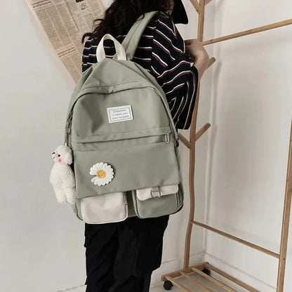 Niedlicher Kawaii Rucksack mit Blumenmotiv für Damen