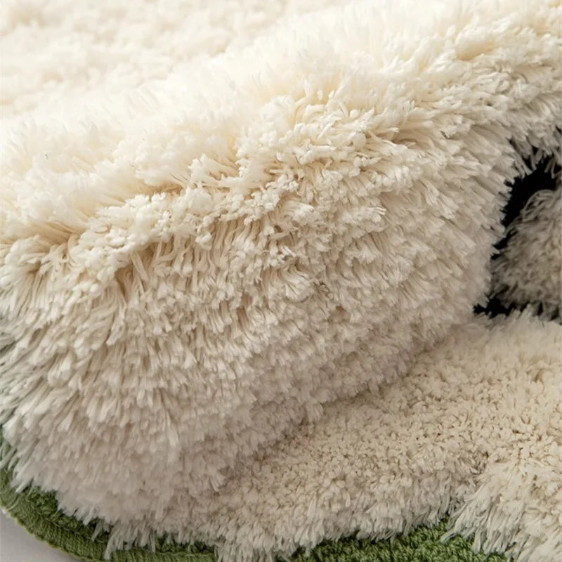 Niedliche rutschfeste Bodenmatte aus Plüsch für Schafe