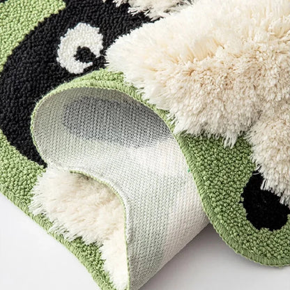 Niedliche rutschfeste Bodenmatte aus Plüsch für Schafe