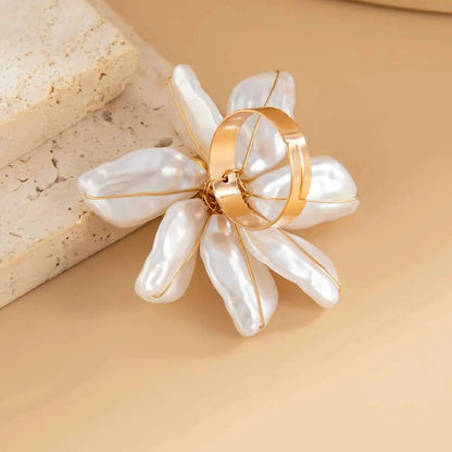 Perlenblütenblatt Blumenring für Damen