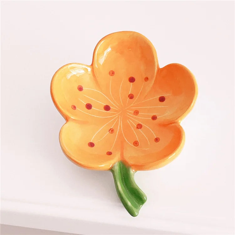 Seifenablaufbox in Pfirsichblütenform