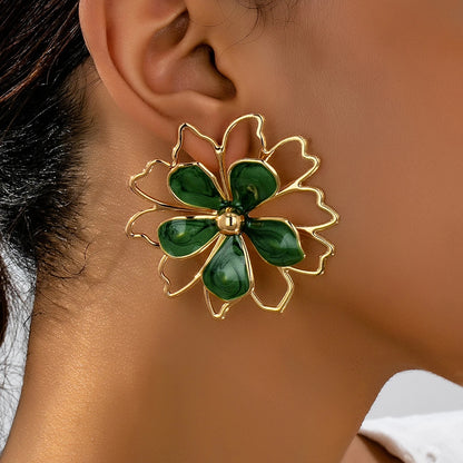 Stereo Blumenohrringe für Damen