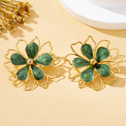 Stereo Blumenohrringe für Damen