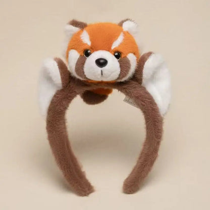 Stirnband mit Haarspange und rotem Panda