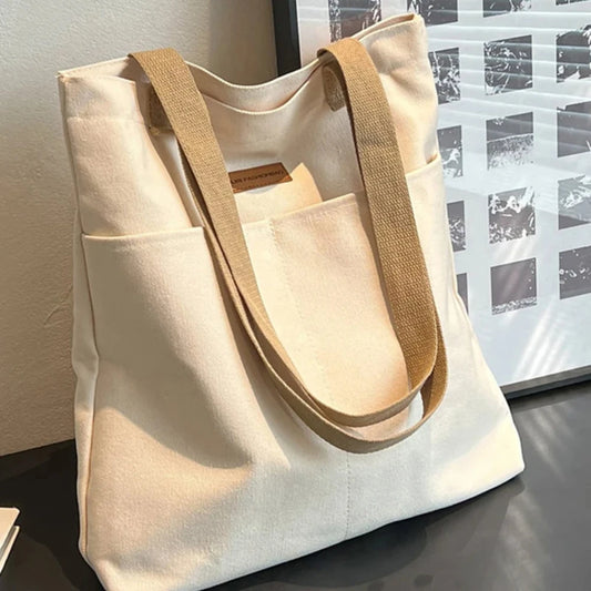 Canvas Tote Bag für Damen - Große Handtasche